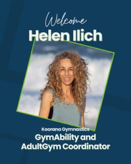 ⭐️💚Meet our newest team member - Helen Ilich!

Helen joins the Koorana team as Coordinator of GymAbility and AdultGym.  Helen’s credentials, experience and portfolio as a coach, educator, therapist and movement practitioner, span across a broad spectrum of artistic, expressive, somatic and athletic movement disciplines, including Gymnastics, Animal Flow®, Stretch Therapy™, Dance-Movement Therapy (DMT), the GMB™ curriculum and innovative movement methods enriched by different pedagogies. 

🤸🏻‍♀️ Helen brings artistry, playfulness, diverse and multimodal perspectives into the movement space that she holds for others. She has aligned with clients at all life stages, in various capacities and modalities towards physical freedom and self empowerment. Helen is excited to be amidst the growing interest, awareness and energy that links movement, creativity and health, and embraces the opportunity to share movement with others at Koorana Gymnastics.

Watch this space for new programs and classes to be announced soon!